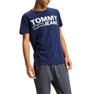 Tommy Hilfiger pánské modré tričko Basic - L (430)
